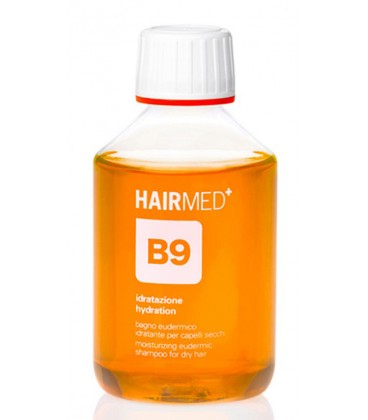 Shampoo B9 - Bagno Eudermico Idratante Ideale per Capelli Secchi - Hairmed