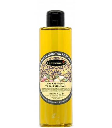 Olio massaggio Tribale Hammam - con Olio di Argan, Olio di Rosa e Tea Verde - La Cremerie