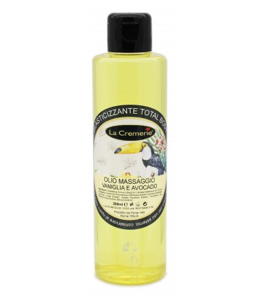 Olio Massaggio Vaniglia & Avocado - Elasticizzante Total Body - La Cremerie
