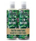 Faith in Nature - Shampoo e Balsamo naturale, al Tea Tree Oil - Per capelli da normali a grassi, 400 ml + 400 ml