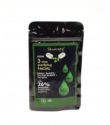 SkinKAPZ 3 step in 1 purificante (peeling+maschera+burro viso) - La Cremerie