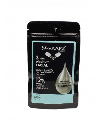 SkinKAPZ 3 step in 1 Platino Antietà (peeling+maschera+burro viso) - La Cremerie