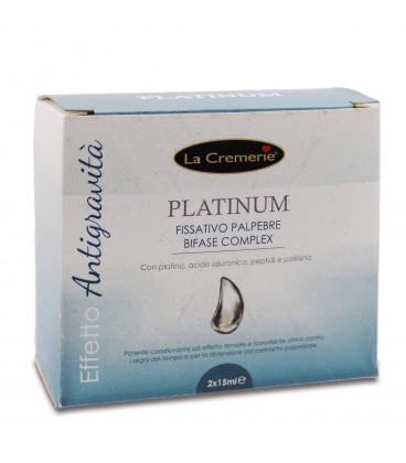 Fissativo Palpebre Antigravità Platinum - con Platino, Acido Ialuronico, Peptidi e Polilisina - La Cremerie - 125ml