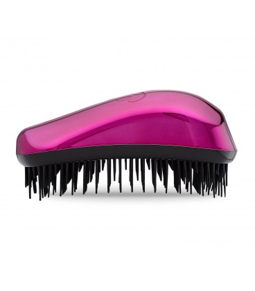 Spazzola Professionale Districante Delicata - Dessata - l'Originale - Senza Strattoni - Fucsia Metallizzato/Nero