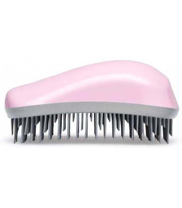 Spazzola Professionale Districante Delicata - Dessata - l'Originale - Senza Strattoni - Rosa - Argento