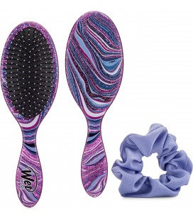 Set Regalo Spazzola Original Districante e Elastico Capelli – Swirl Style Set – Wet Brush