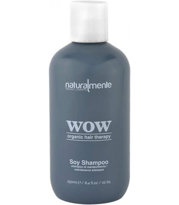 Soy Shampoo WOW Keratina vegetale - Riparatore, Lucentezza, Corposità - Naturalmente - 250ml