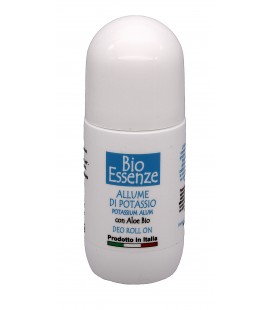 Bio Essenze, Deodorante Allume di Potassio con Aloe Bio, Roll On - 50ml
