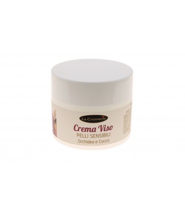 Crema Viso, Pelli Sensibili, Orchidea e Cocco - La Cremerie - 50ml