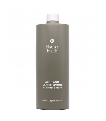 Shampoo Nature Inside Aloe e Sandalo Multivitaminico, Equilibrante – Aloe, Sandalwood – Naturalmente – 1000ml