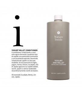 Conditioner Nature Inside Yogurt e Miglio - balsamo capelli trattati, danneggiati, secchi, opachi – Naturalmente – 1000ml