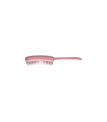 Spazzola Professionale Districante Delicata - Con Manico Velvet Rosa - Dessata - l'Originale - Senza Strattoni - 1 Maxi + 1 Mini