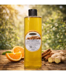 Olio massaggio Arancia, Cannella, Zenzero - Anticellulite, Drenante - La Cremerie