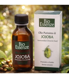 Olio Purissimo di Jojoba 125ml puro al 100% Spremuto a freddo, per Corpo e Capelli - BioEssenze